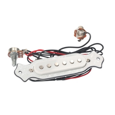 Electric Guitar Pickup Ready-to-Install Guitar Pickup Set with 6.35mm Jack Volume Tone Adjustment Knobs