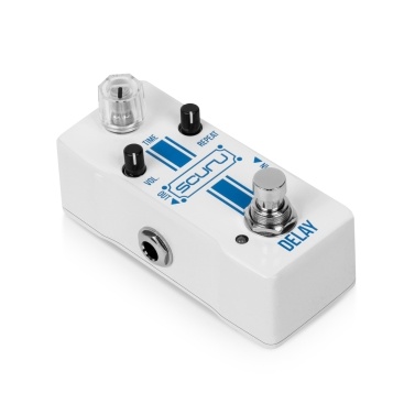 SCURU VS702 Vintage Analog Guitar Delay Effects Pedal - TIME/VOL/REPEAT Controls Effector