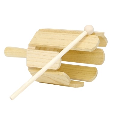 8-Tone Wooden Sound Maker Musical Instrument with Stick