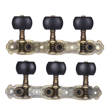 Alice 2 Pcs (L&R) Classical Guitar Tuning Peg Bronze Plated Acoustic Guitar Machine Heads (AOS-022V3P)