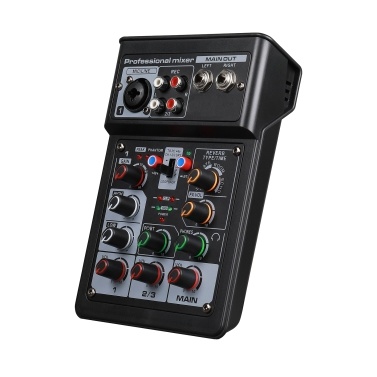 3 Channel Audio Mixer BT Digital Stereo Sound Board Console System