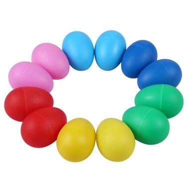 12 Pieces Egg Shakers Musical Instruments Percussion Egg for Kids Toys