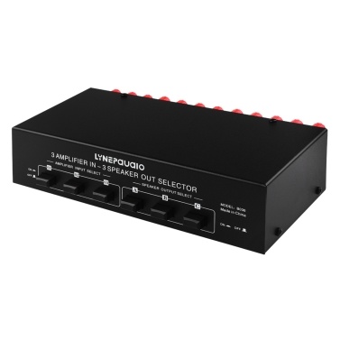 LYNEPAUAIO 3 Input 3 Output Power Amplifier And Speaker Switcher Speaker Switch Splitter Comparator