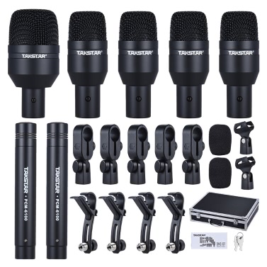 TAKSTAR DMS-D7 Professional Musical Instruments Drum Set Wired Microphone Mic Kit