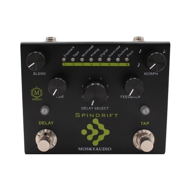 MOSKYAudio Guitar Effect Pedal Digital Delay with TAP Dual Footswitch Delay Pedal Guitar Pedal - SPINDRIFT