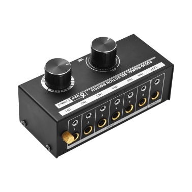 6-in-1-out Audio Signal Selector Switcher QH-06 6 Input & 1 Output Source Selection Switcher