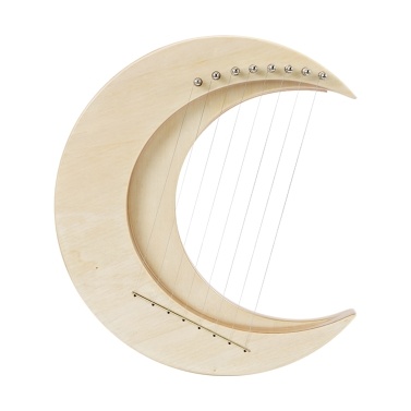 8-string Crescent Moon Type Lyre G Key Portable Lyre