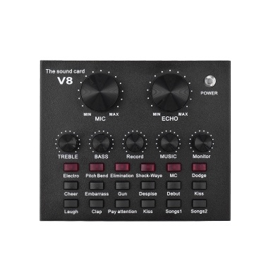 External Audio Mixing Sound Card USB Audio Interface