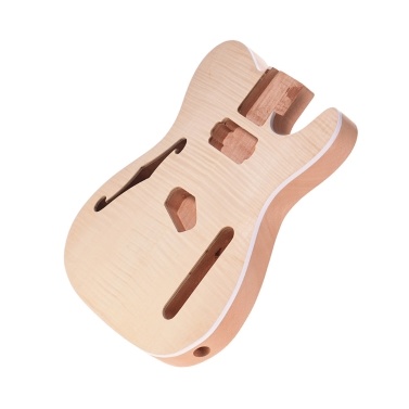 FT03 Unfinished Guitar Body Mahogany Wood Blank Guitar Barrel for Electric Guitars DIY Parts