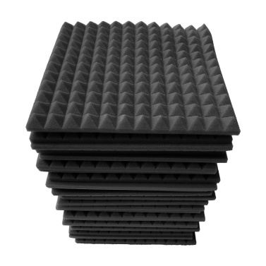 12pcs 12*12*1inch High Density Studio Acoustic Foams Panels Sound Insulation Foam Fire Retardant