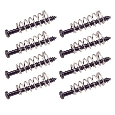 8pcs Metal Electric Guitar Bass Neck Joint Plate Mounting Screws Pickups Adjust Height Screws
