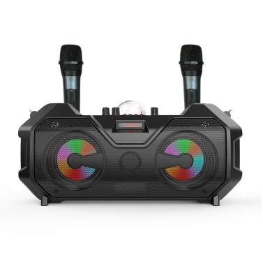 ZQS 4240 Mini Karaoke Machine: Wireless Microphone and Speaker Set with LED Stage Light