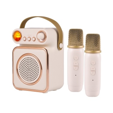 F90 Mini Karaoke Machine Wireless Microphone and Speaker Set