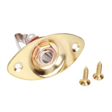 6.35mm Electric Guitar/Bass O-val Pickup Jack Poratble