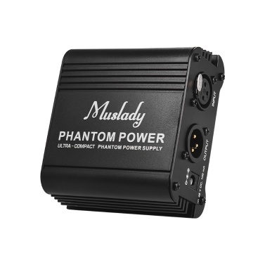 Ultra-compact Microphone +48V Phantom Power Supply with XLR Input & Output