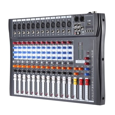 120S-USB 12 Channels Mic Line Audio Mixer Mixing Console