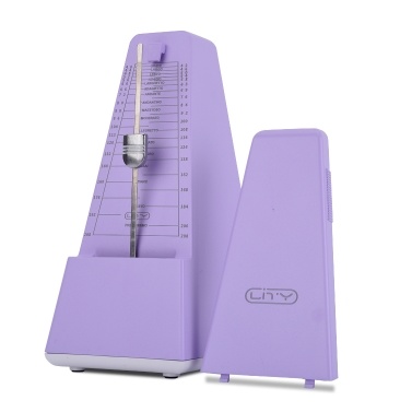Mechanical Metronome Rhythm Bell-Ring ABS Plastic Shell Steel Pendulum Pyramid-Style Metronome