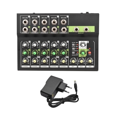 10-Channel Mixing Console Digital Audio Mixer
