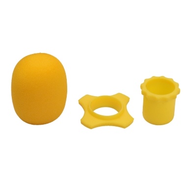 Muslady Microphone Protection Accessory Kit with Foam Windshield Anti-rolling Silicone Ring Bottom Rod Sleeve Holder for Wireless Handheld Mic