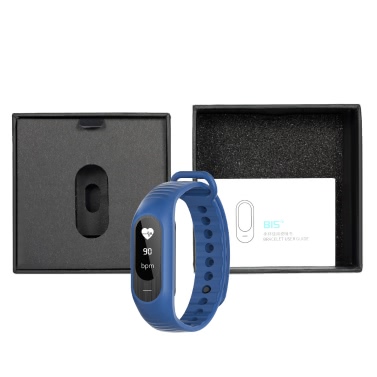 BOZLUN BT4.0 Water-Proof Touch Screen OLED Smart Sports Bracelet Watch Heart Rate/Blood Pressure/Sleep Monitor Pedometer Calorie Fitness Wristwatch for IOS & Android Alarm Distance Anti-Lost + Watch Box