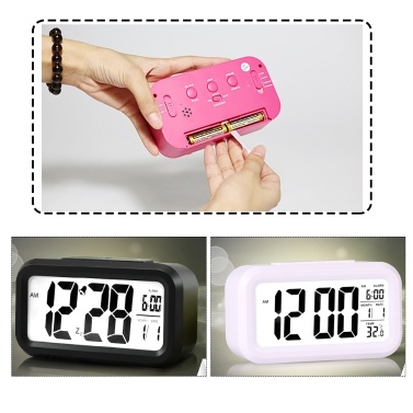 Children Bedside Clock Smart Nightlight Table Electronic Clock Large Screen Digital Clock