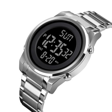 SKMEI Men Digital Business Watch Dual Time Mode Date Week Alarm Clock Backlight 3ATM Waterproof Male Fashion Watches Wristband for Daily Life Work Men's Gifts