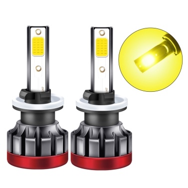 2PCS 880/881 LED Fog Light Bulbs 3000K Yellow 3000 Lumens 30W High Power LED Fog Light DRL Bulbs for Cars Trucks
