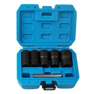 6pcs Lug Nut Remover Kit Broken Nuts Removal Tool Set