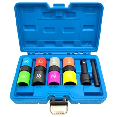 1/2-Inch-Drive Impact Socket Set 6 Pieces CR-MO Flip Socket Set