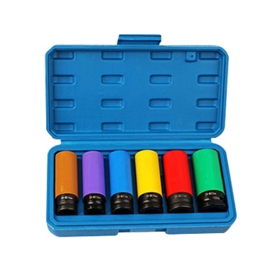 6pcs Socket Wrench Sleeve Set Tire Protections Sleeves Car Motorcycle Repairing Tools Kit