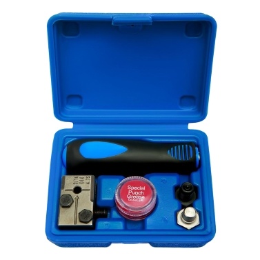 3/16 inch Double Flaring Tool, Auto Brake Line Flaring Tool Kit with Storage Box Detachable Handheld Flaring Tools