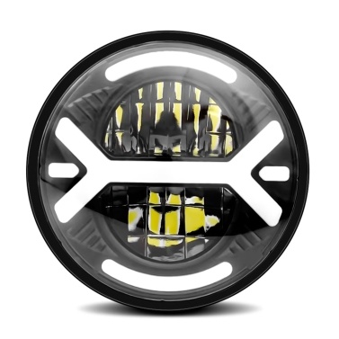 LED Motorcycle Headlight 5-3/4 5.75 inch IP67 Waterproof Car Headlamp with DRL/Turn Signal/Low Beam/High Beam