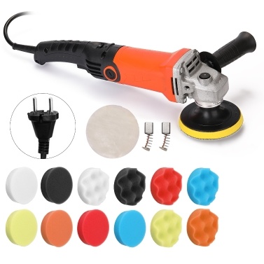 1200W 220 Volt Adjustable Speed Car Electric Polisher Waxing Machine Automobile Furniture Polishing Tool