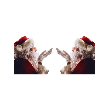 Car Window Stickers 2PCS 30*30cm 3D Cartoon Santa Car Window Cover Auto Covers Realistic Car Sticker Christmas Gift(Left & Right)