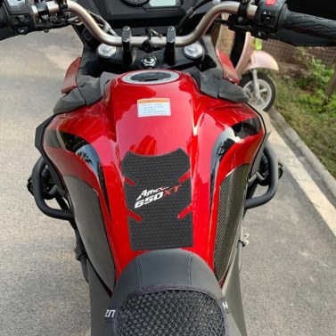 Motorcycle Gas Oil Tank Pad Protector Fish Bone Sticker Anti Slip Knee Grip Traction Side Pads Replacement for Suzuki DL 650 XT 2019-2020