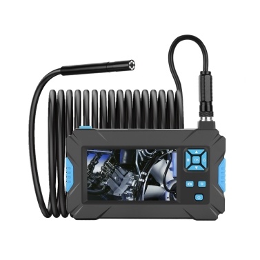 Industrial Endoscope Camera with Camera 1920*1080P 6 LED Light IP67 Waterproof Inspection Camera with 4.3 inch LCD Display 5m Hard Wire 5.5mm Camera Diameter