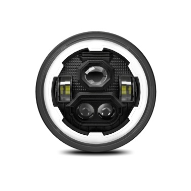 7 Inch LED Headlight Round Headlight with Hi/Lo Beam, DRL and Amber Turn Signal for Cars Motorcycles