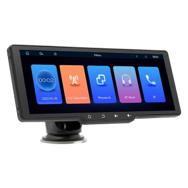 10.26in Portable Wireless CarPlay Multi-language Car Video Recorder