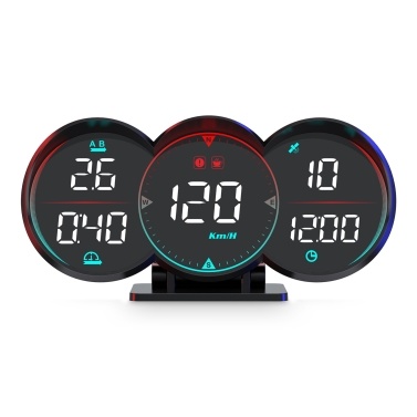 Universal 5 Inches Head Up Display, Digital GPS Speedometer with Speed Compass Direction Fatigue Driving Reminder Driving Distance Altitude Overspeed Alarm