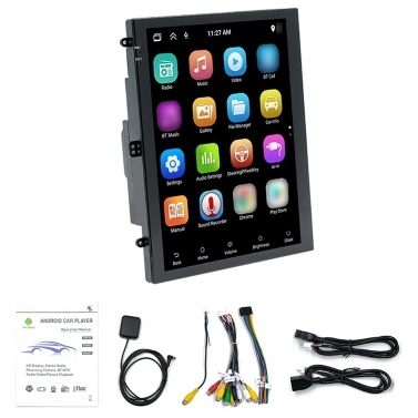 9.7in Wireless BT Carplay Vertical Screen Car Navigation(RAM 1G and ROM 32G)