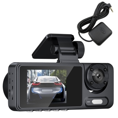 2 Cameras Dash Cam Multi-Language Clear Car Video Recording Camcorder