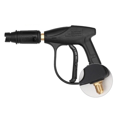 Short Pressure Washer Gun High Pressure Water Handle for Foam Cannon Car Wash 14*1.5mm Screw Thread 280/380 Pipe Joint