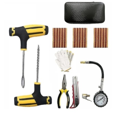 10 PCS Tire Plug Kit to Fix Punctures and Plug Flats Patch for Cars Motorcycles Bicycles