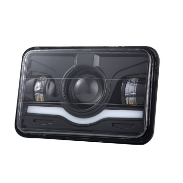 4x6 Inch LED Headlight 5 Inch Rectangular Headlamp with High Low Beam DRL Replacement for Peterbilt Kenworth Freightliner Ford Probe Oldsmobile Cutlass