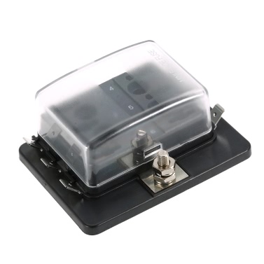 6 Way Mini Blade Fuse Box Holder APM ATM 5A 10A 25A for Car Boat Marine Trike