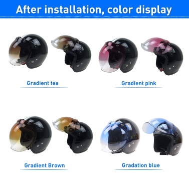 3-Snap Bubble Wind Shield Visor For Biltwell Gringo & Bonanza Motorcycle Helmet