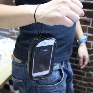 Black Motorcycle Phone Navigation Bag Waterproof Motorbike Bags for Touch Screen Cellphone