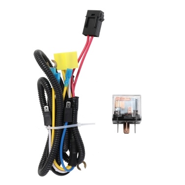 Universal 12V/24V Horn Cable Relay For Grille Mount Blast Tone Horns Motorcycle Horn Wire Wiring Harness Kit For Car Truck  Relay Fuse