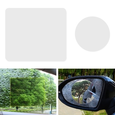 Car Rear View Mirror Film Side Window Protective Film HD Anti-Fog Anti-Scratch Rainproof Waterproof for Rear View and Side Window