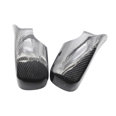 Side Door Mirror Cover Cap L&R Wing Door Rearview Mirror Covers Replacement for BMW E46 1998-2005